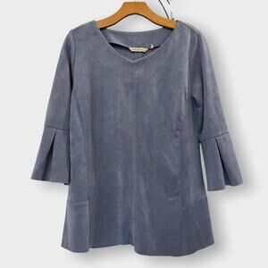 Soft Surroundings Petites Izzy Tunic Faux Suede PM